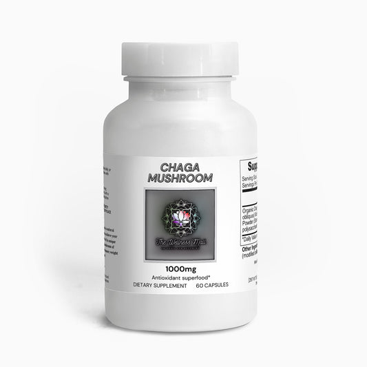 Organic Chaga Mushroom Capsules - Natural Immune System Support and Antioxidant Supplement